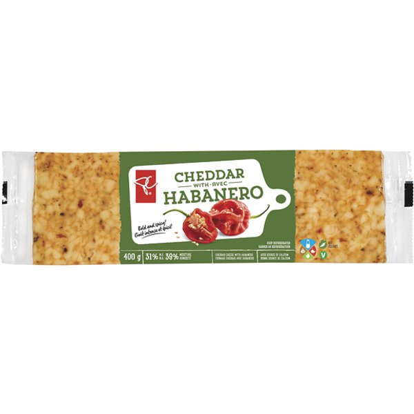 Presidents Choice White Cheddar Cheese With Habanero