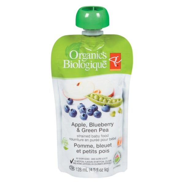 PC Organics Apple Green Pea Blueberry Pouch