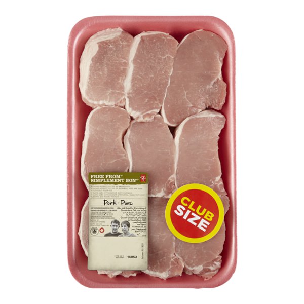 Presidents Choice Free From CP Boneless Centre Chop