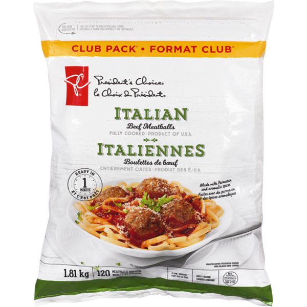 Presidents Choice Italian Meatballs Cp