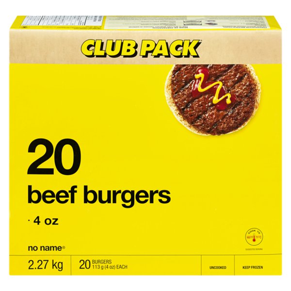 No Name 20s Combo Pack Beef Burger