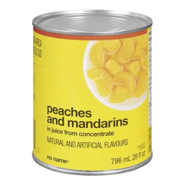 No Name Mandarins & Peaches in Juice