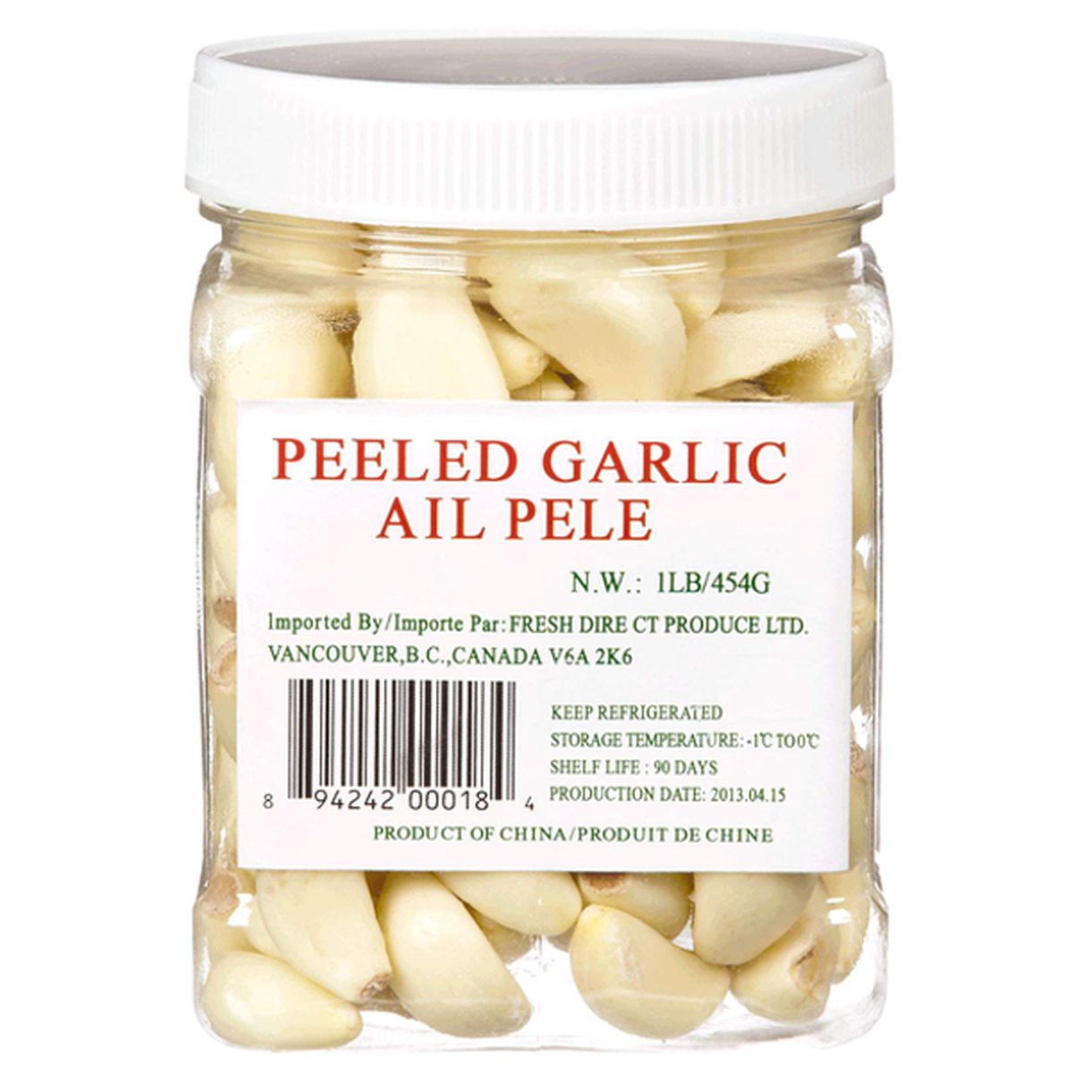 Un Branded Cn Garlic Peeled