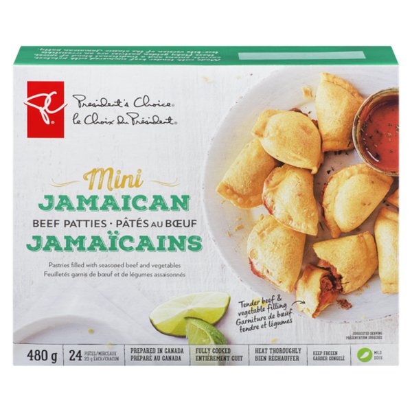 Presidents Choice Mini Beef Jamaican Patties