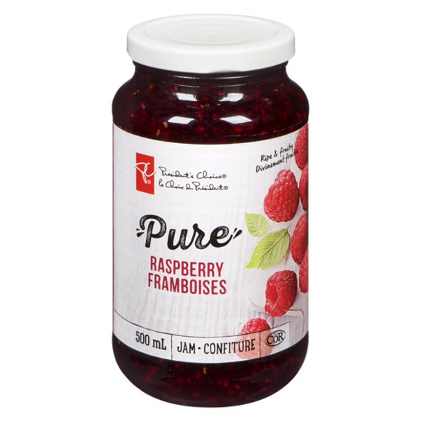 Presidents Choice Pure Raspberry Jam