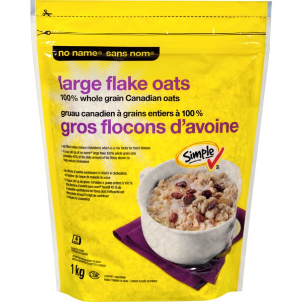 No Name 100% Whole Grain Oats Large Flakes
