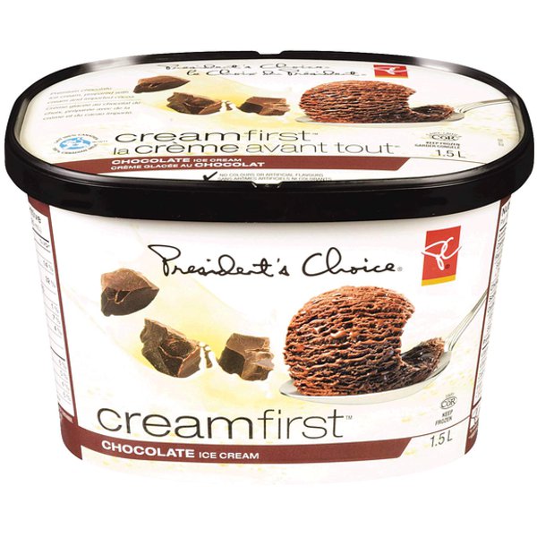 Presidents Choice Creamfirst Chocolate Ice Cream