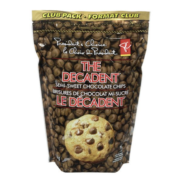 President's Choice Cp Regular Decadent Semi-Sweet Chocolate Chips