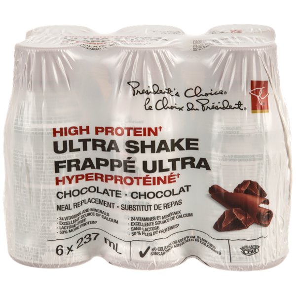 Presidents Choice Hp Chocolate Ultra Shake