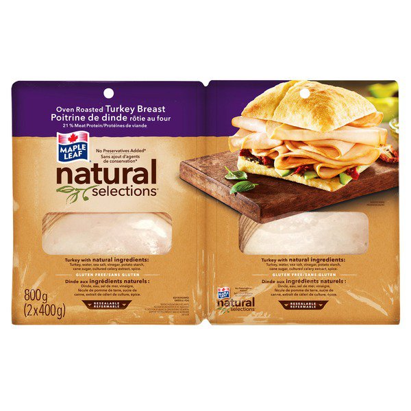 Maple Leaf Natural Selections Sliced Turkey
