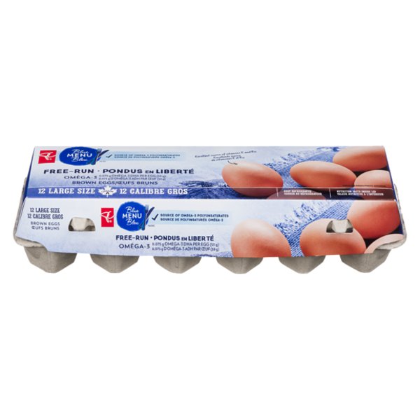 Presidents Choice Free Run Omega 3 Brown Eggs