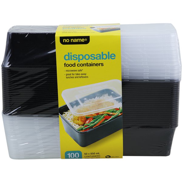 No Name Disposable Containers