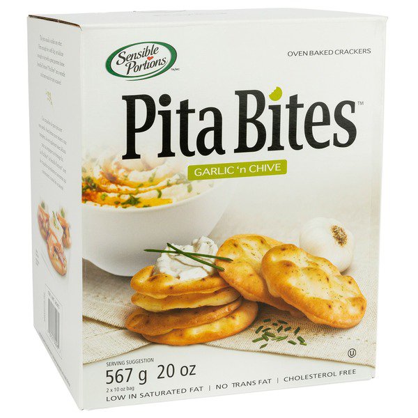 Sensible Portion Garlic n Chive Pita Bites
