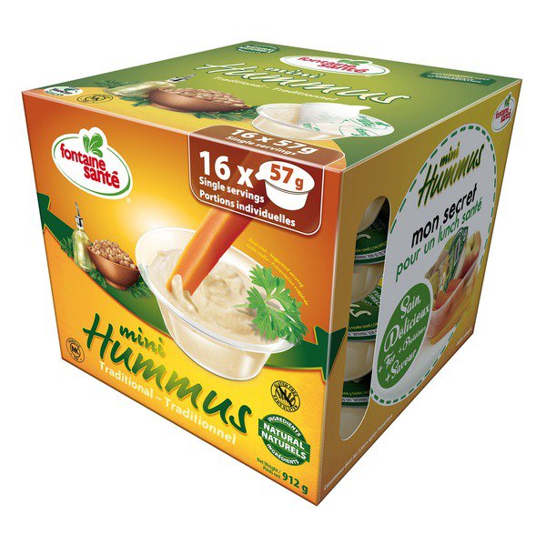 Fontaine Sante Mini Traditional Hummus