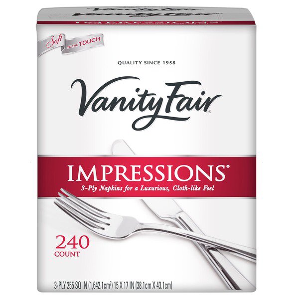 Vanity Fair 3-Ply Dinner Napkins