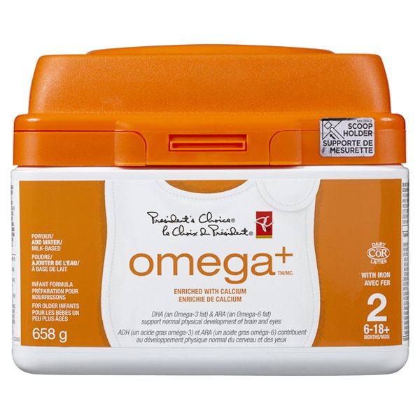 Presidents Choice Omega Infant Formula Powder For Older Infants Enriched With Calcium & Iron