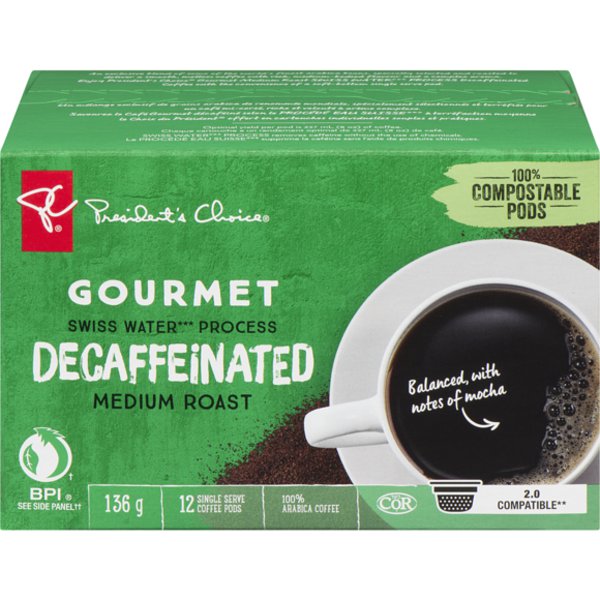 President's Choice Gourmet Decaf Single Pod Coffee