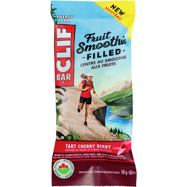 CLIF Bar Organic Tart Cherry Berry Smoothie Filled Bar