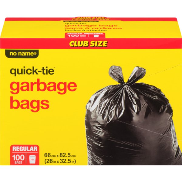 No Name Rg Cp Quick Tie Garbage Bags