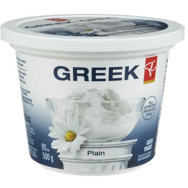 President's Choice Plain Greek Yogurt