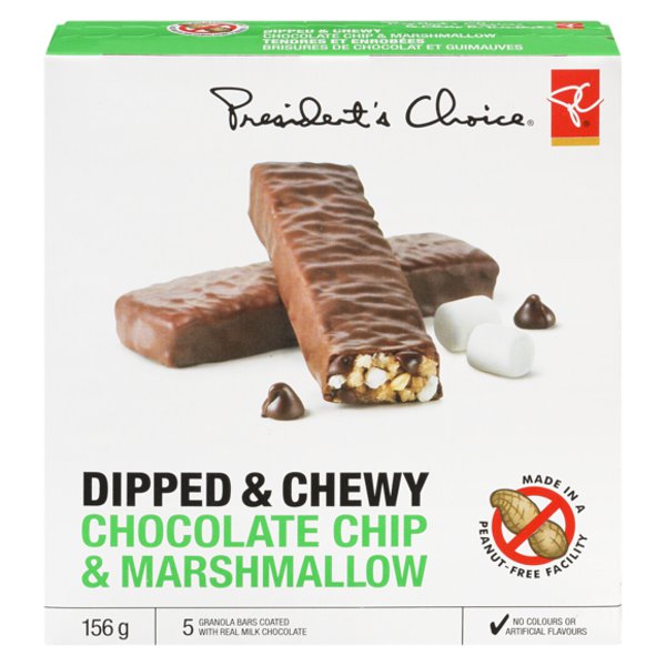 President's Choice Dipped Chocolate Chip & Marshmallow Granola Bar