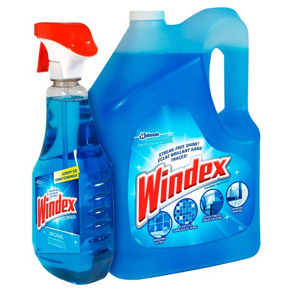 Windex Original Cleaner Glass, 5 L + 950 mL