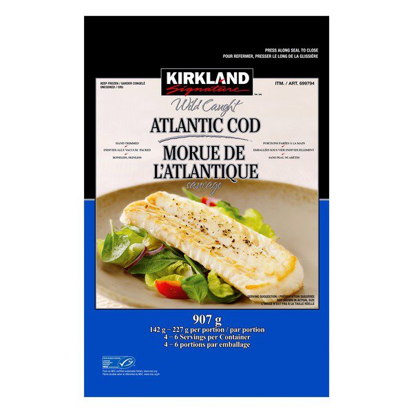 Kirkland Signature Frozen Atlantic Cod