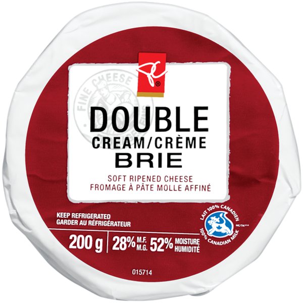 Presidents Choice Double Cream Brie Cheese 200g