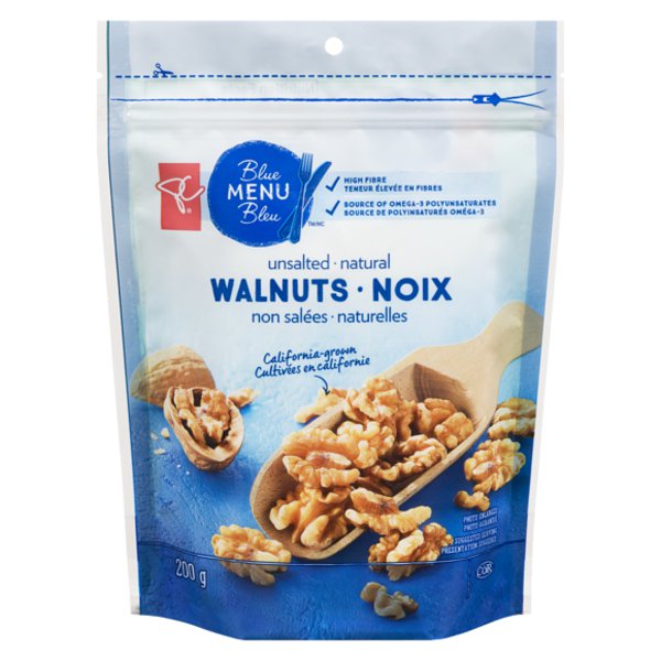 Presidents Choice Blue Menu Natural Walnuts