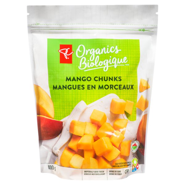 Presidents Choice Frozen Organic Mango Chunks
