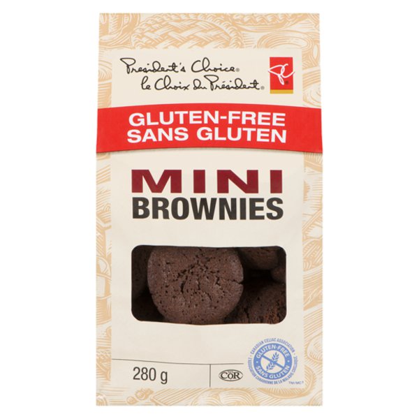 Presidents Choice Regular Gluten Free Mini Brownies