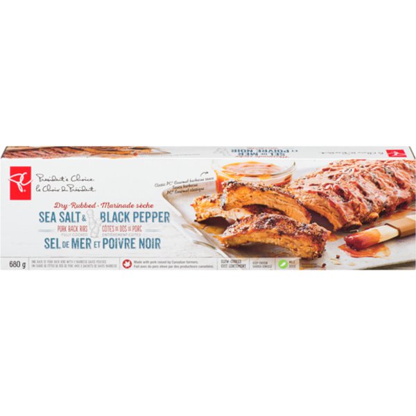 Presidents Choice Dry Rubbed Sea Salt Black Pepper Pork Rib