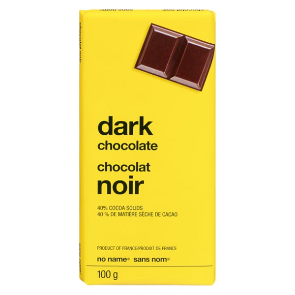 No Name Dark Chocolate Bar