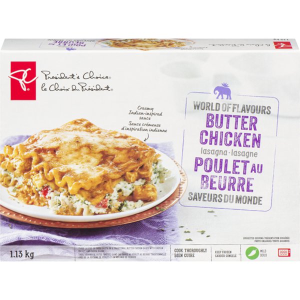 Presidents Choice Butter Chicken Lasagna