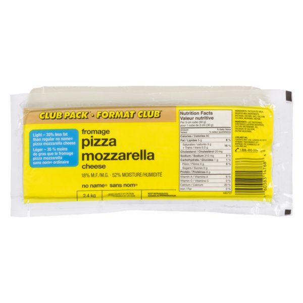 No Name 18% Pizza Mozzarella Club Pack