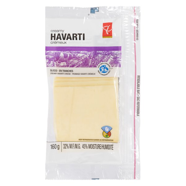 Presidents Choice Creamy Havarti Cheese Slices