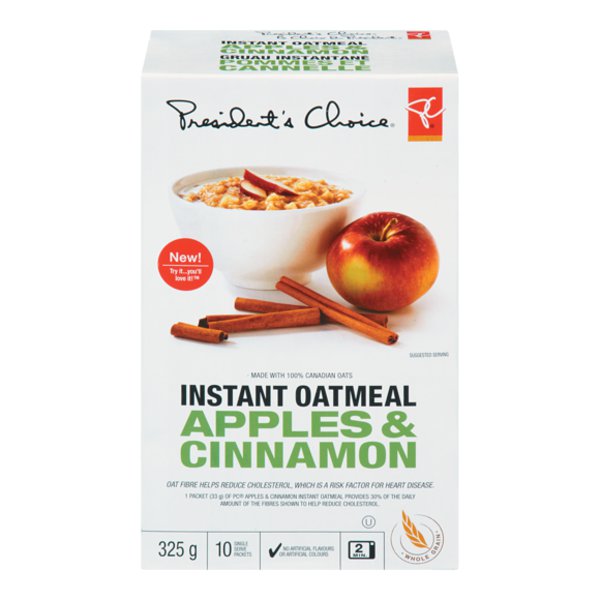 President's Choice Apple Cinnamon Oatmeal