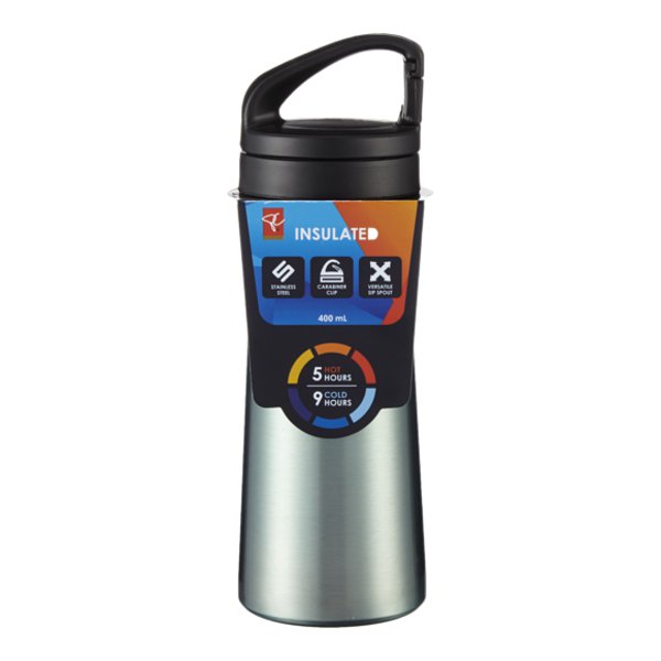 President Choice Regular 8oz Stainless Steel Camping Carabiner Mug