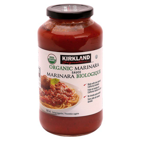 Kirkland Signature Organic Marinara Sauce Coastal Connection