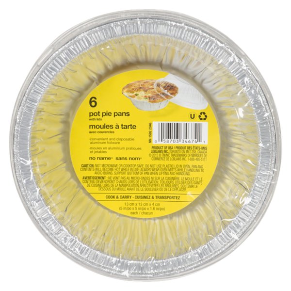 No Name Pot Pie Pans With Lids