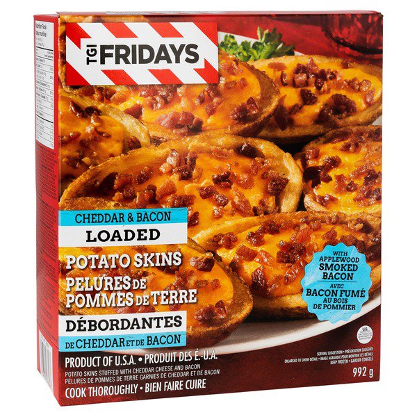 T.G.I.Fridays Potato Skins, Cheddar & Bacon
