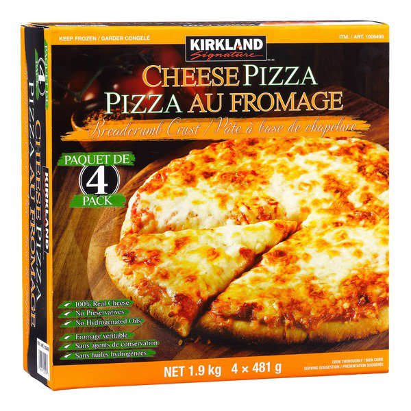 Kirkland Signature Frozen Cheese Pizza