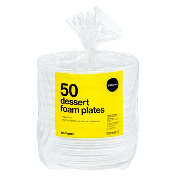 No Name 7" Foam Plates