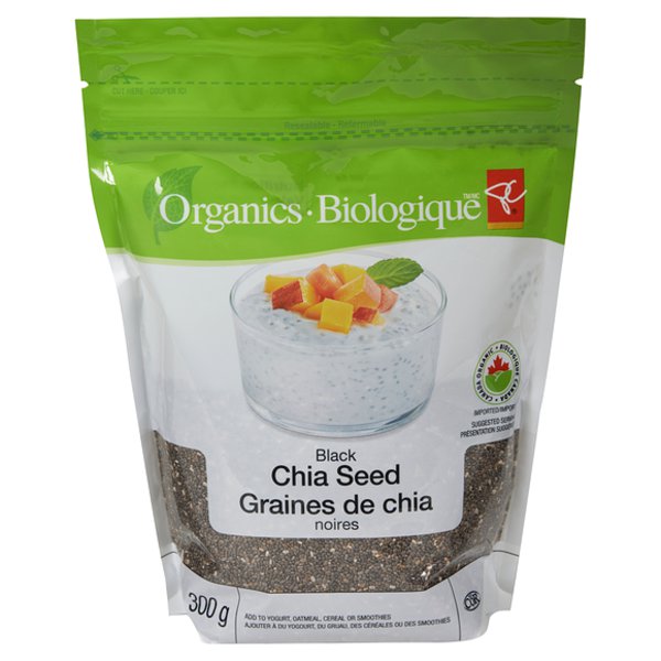 Presidents Choice Organic Black Chia Seeds