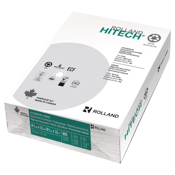 Roland Hitech 30% Recycled Letter Size Copy Paper