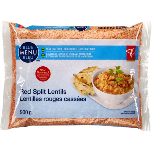Presidents Choice Blue Menu Red Split Lentils
