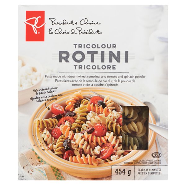 Presidents Choice Tri Colour Rotini