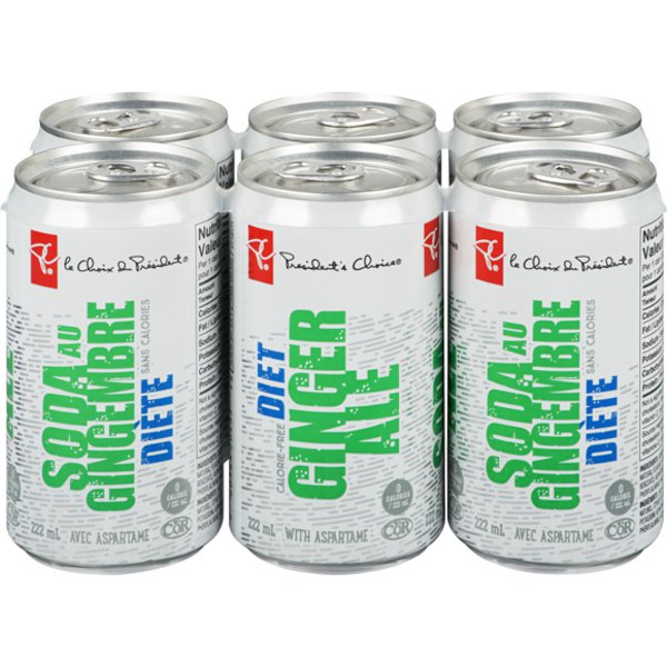 Presidents Choice Diet Ginger Ale