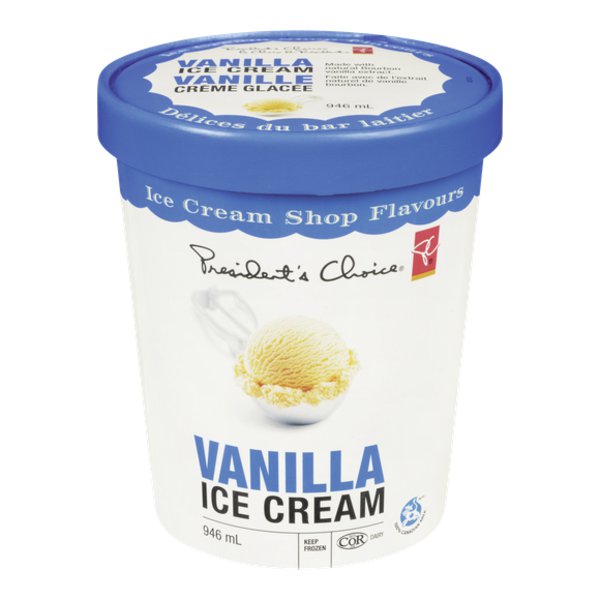 President's Choice Regular Vanilla Ice Cream Shop Flavours