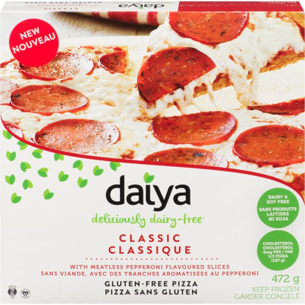 Daiya Foods Dairy Free Classic Meatless Pepperoni Gluten Free Pizza
